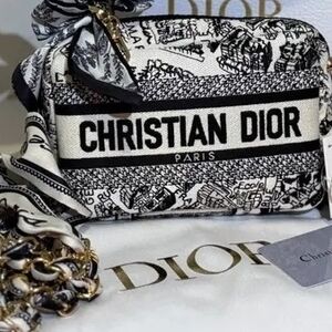Dior Monochrome Graphic Cosmetic Bag